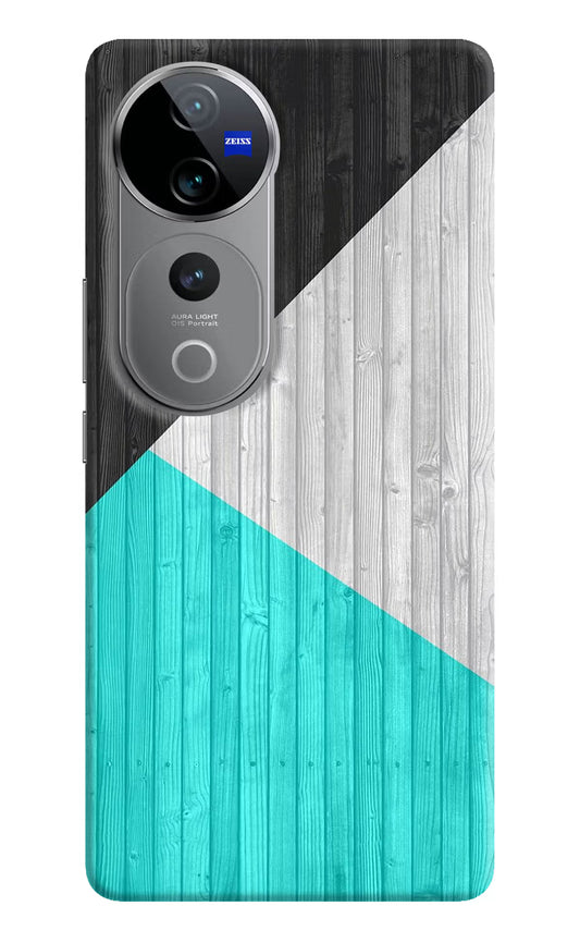 Wooden Abstract Vivo V40 Pro 5G Hard Case Back Cover by Casekaro
