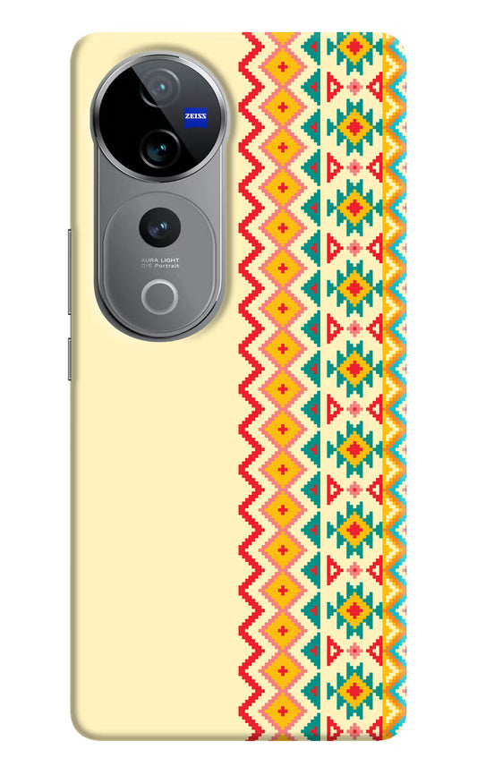 Ethnic Seamless Vivo V40 Pro 5G Hard Case Back Cover by Casekaro