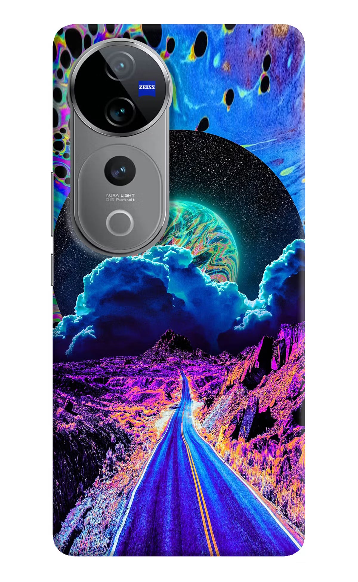 Psychedelic Painting Vivo V40 Pro 5G Hard Case Back Cover by Casekaro