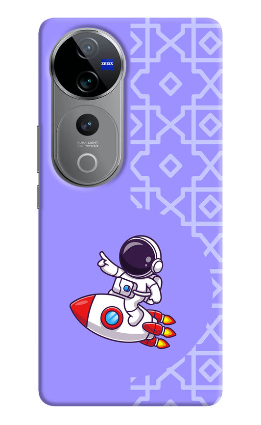 Cute Astronaut Vivo V40 Pro 5G Hard Case Back Cover by Casekaro