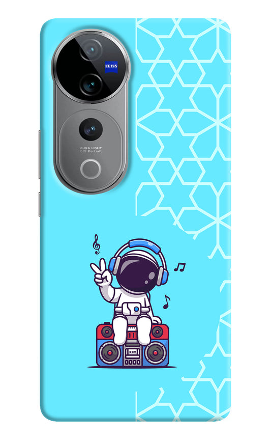 Cute Astronaut Chilling Vivo V40 Pro 5G Back Cover