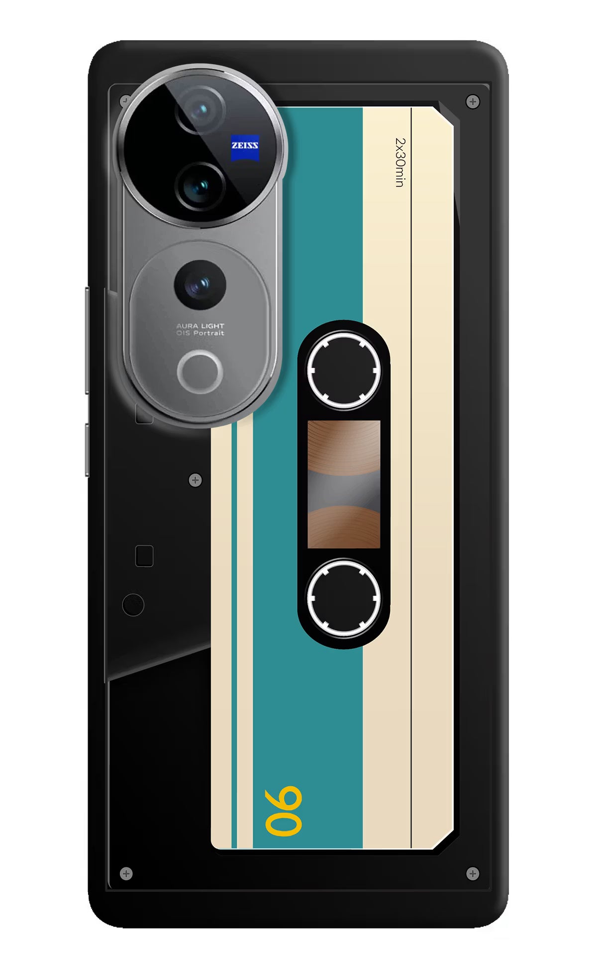 Cassette Vivo V40 Pro 5G Hard Case Back Cover by Casekaro