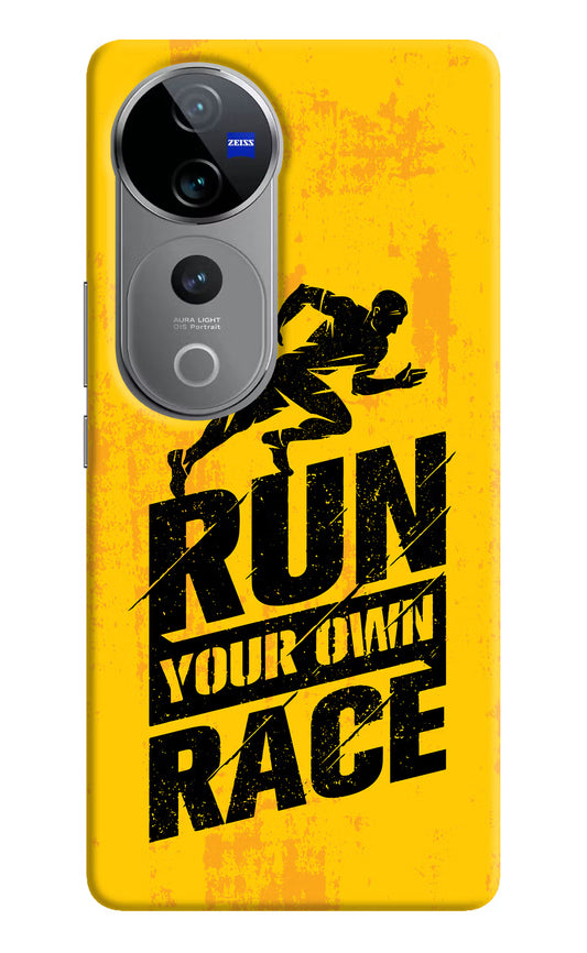 Run Your Own Race Vivo V40 Pro 5G Hard Case Back Cover by Casekaro