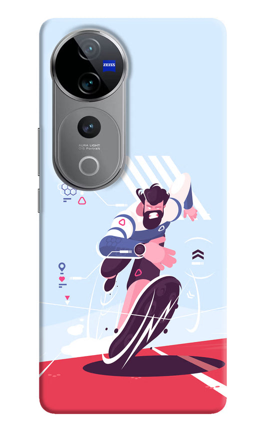 Run Pro Vivo V40 Pro 5G Hard Case Back Cover by Casekaro