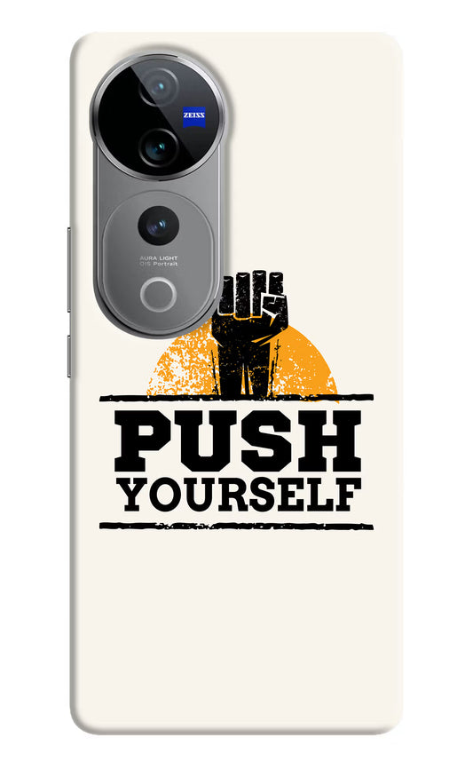 Push Yourself Vivo V40 Pro 5G Hard Case Back Cover by Casekaro
