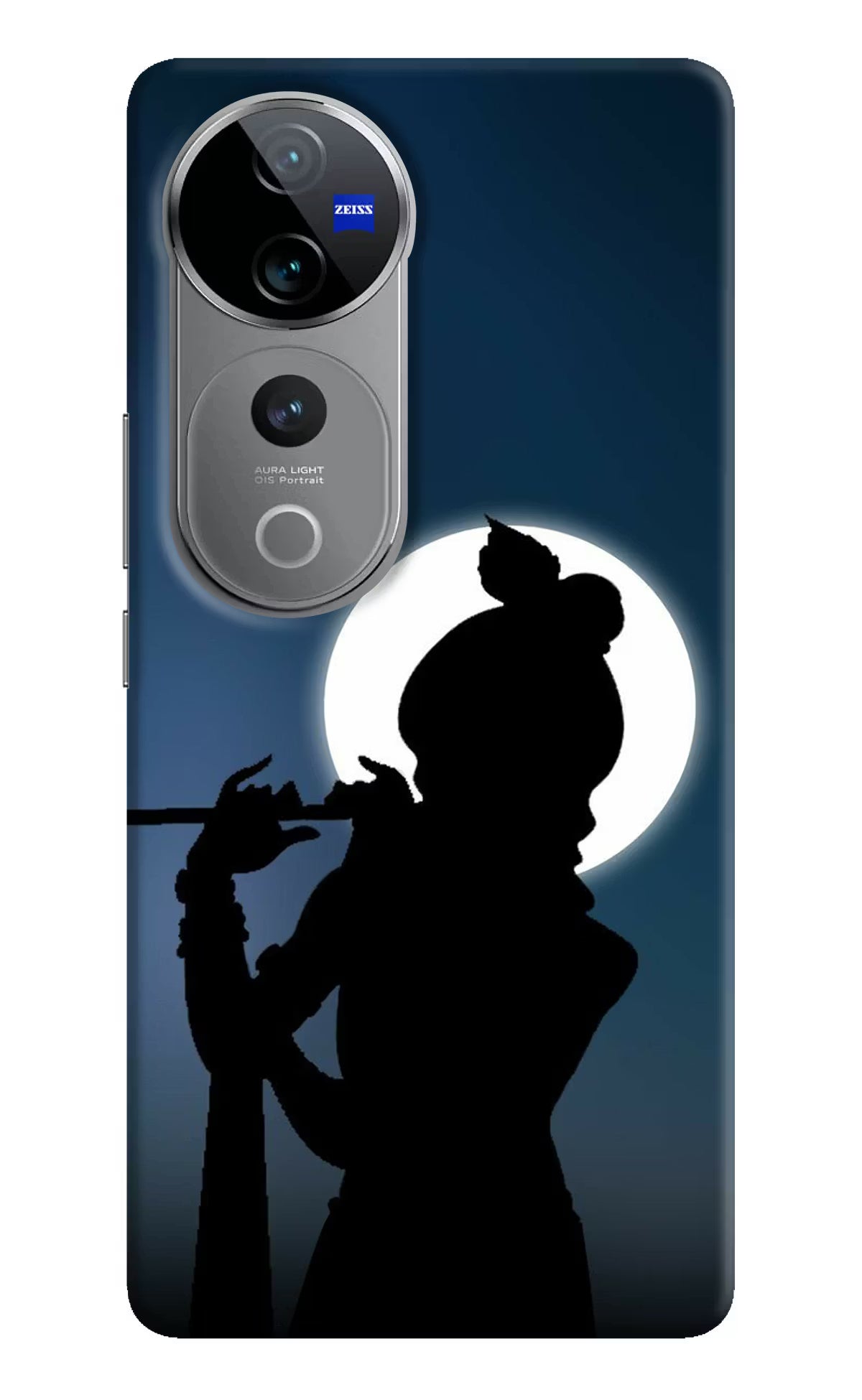 Shri Krishna Silhouette Vivo V40 Pro 5G Hard Case Back Cover by Casekaro