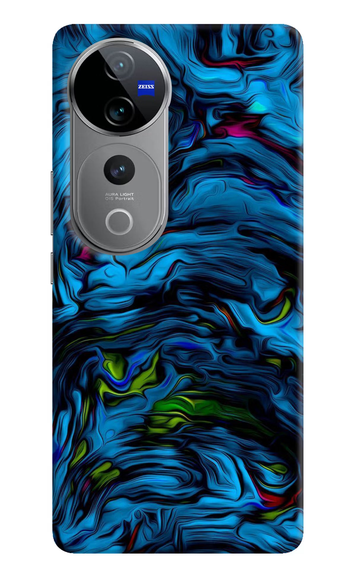 Dark Blue Abstract Vivo V40 Pro 5G Hard Case Back Cover by Casekaro