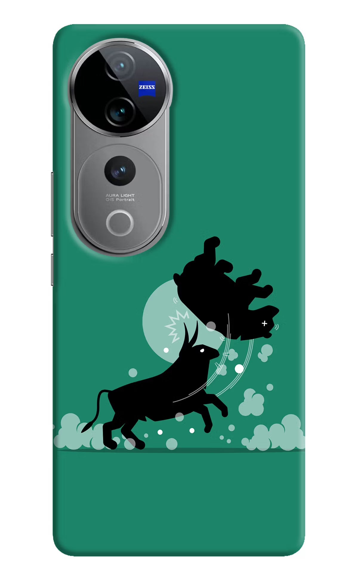 Bull Conqueror Vivo V40 Pro 5G Hard Case Back Cover by Casekaro