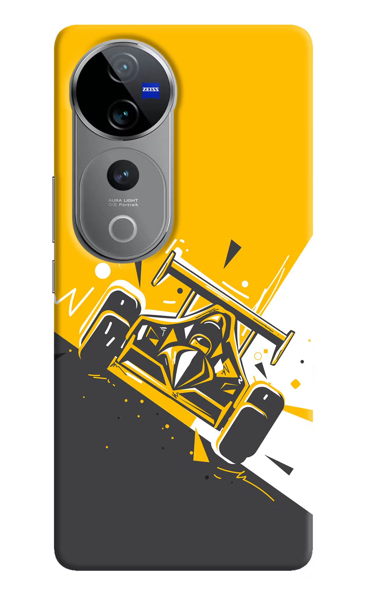 Track King Vivo V40 Pro 5G Hard Case Back Cover by Casekaro