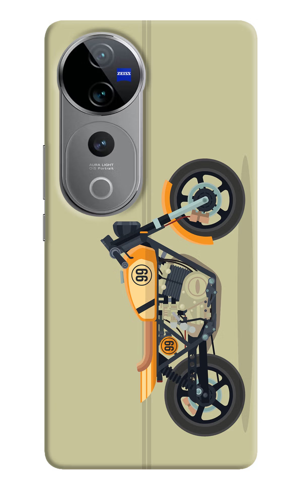 Vertical Speedster Vivo V40 Pro 5G Hard Case Back Cover by Casekaro