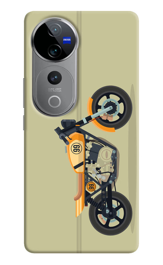 Vertical Speedster Vivo V40 Pro 5G Hard Case Back Cover by Casekaro