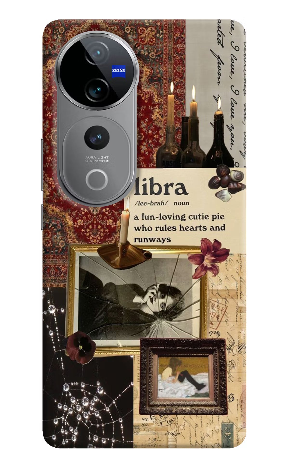 Libra Zodiac Vivo V40 Pro 5G Hard Case Back Cover by Casekaro