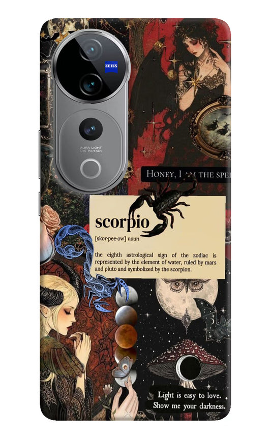 Scorpio Zodiac Vivo V40 Pro 5G Hard Case Back Cover by Casekaro