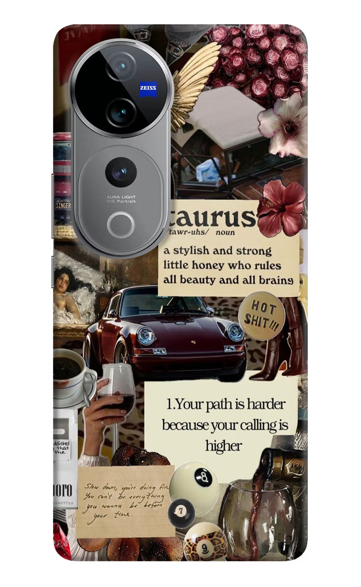 Taurus Zodiac Vivo V40 Pro 5G Hard Case Back Cover by Casekaro