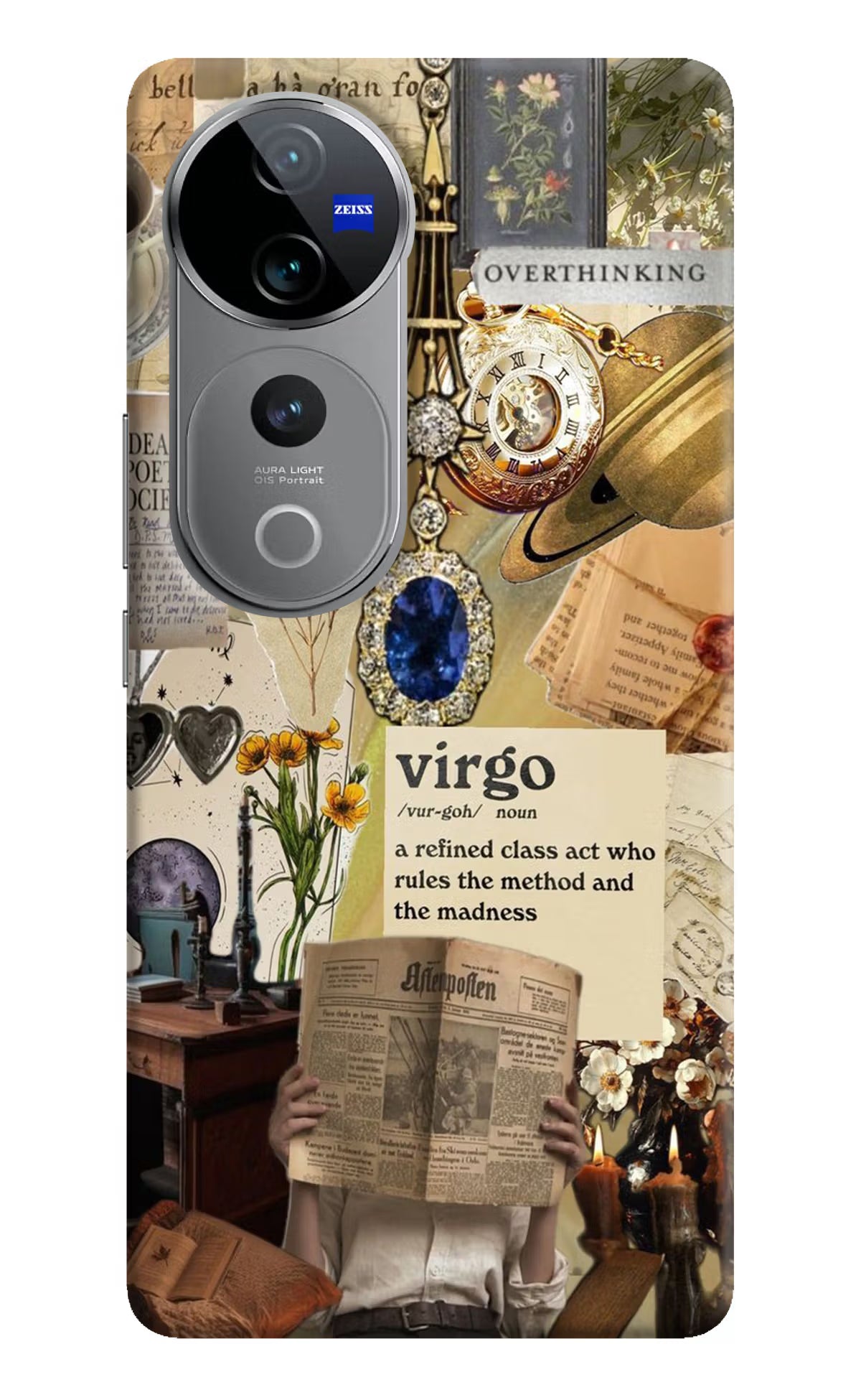 Virgo Zodiac Vivo V40 Pro 5G Hard Case Back Cover by Casekaro