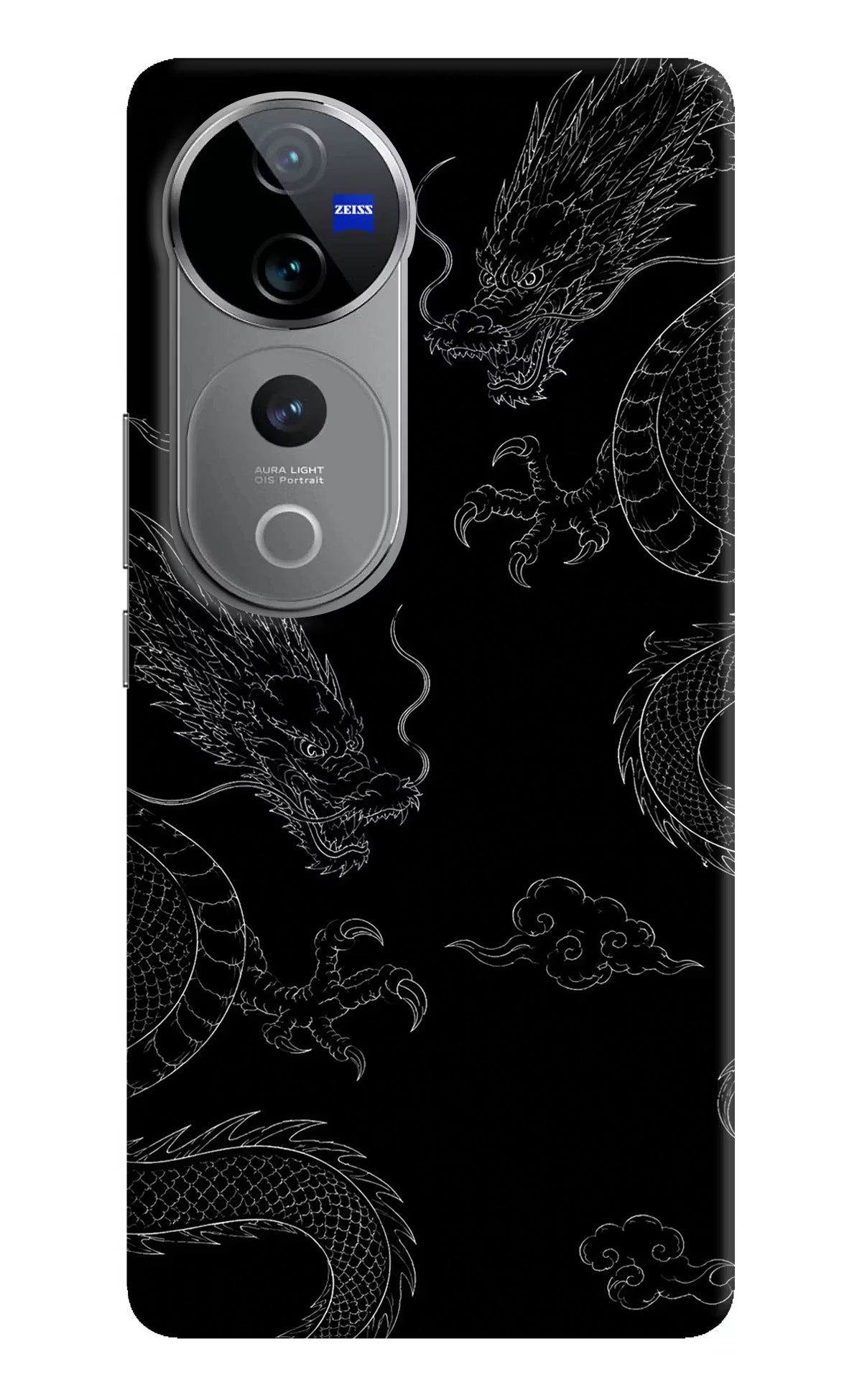 Twin Dragons Vivo V40 Pro 5G Hard Case Back Cover by Casekaro