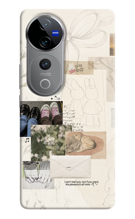 Soft Aesthetic Vivo V40 Pro 5G Hard Case Back Cover by Casekaro