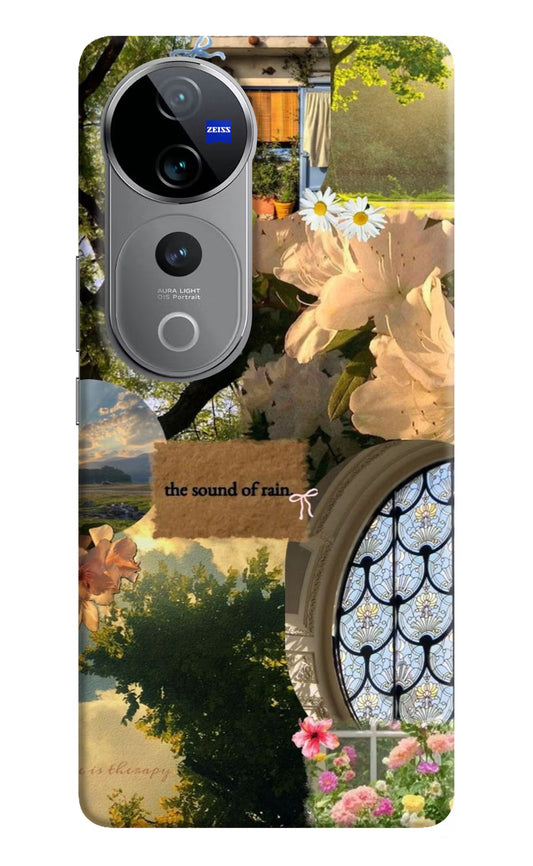 Rain Vivo V40 Pro 5G Hard Case Back Cover by Casekaro