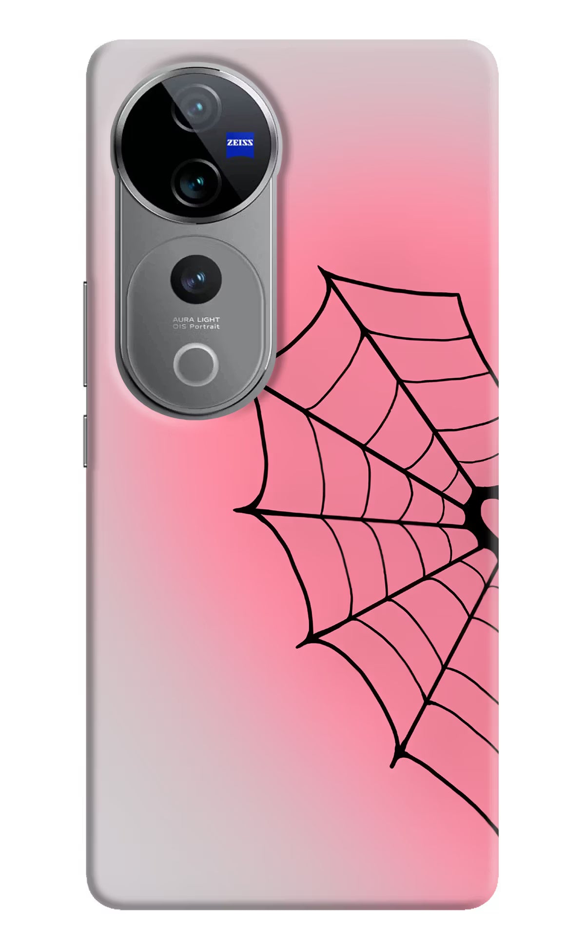 Pink Web Vivo V40 Pro 5G Back Cover