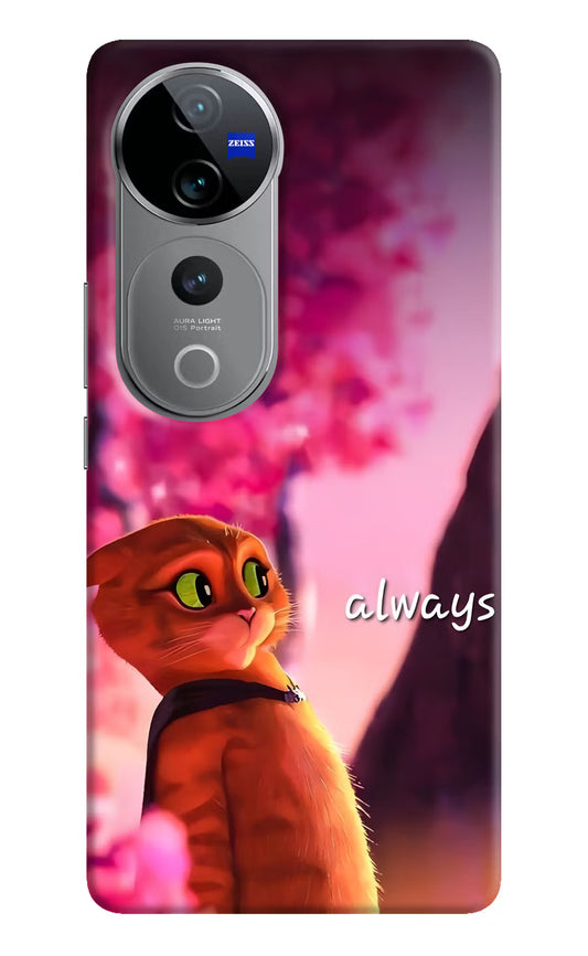 Always Cat Vivo V40 Pro 5G Hard Case Back Cover by Casekaro