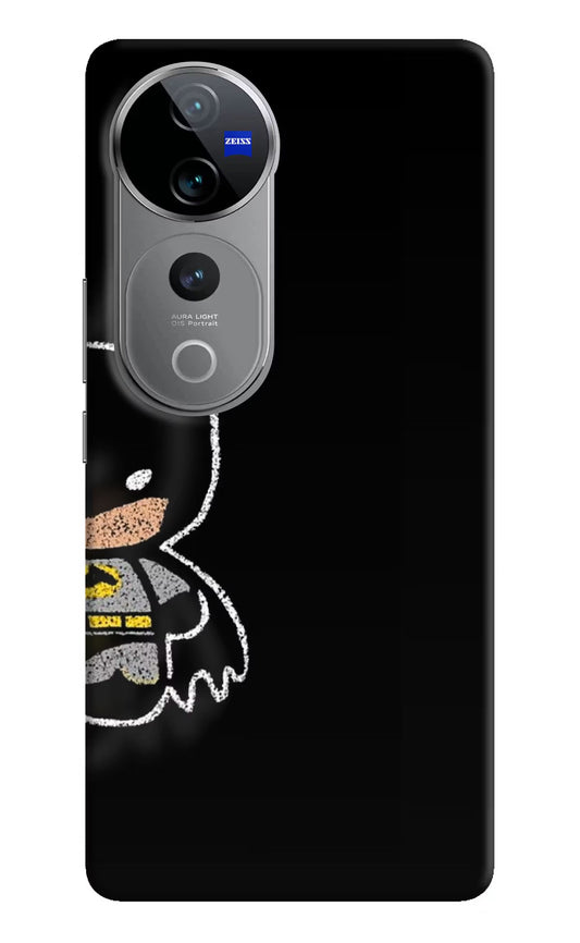 Bat Kitty Vivo V40 Pro 5G Hard Case Back Cover by Casekaro