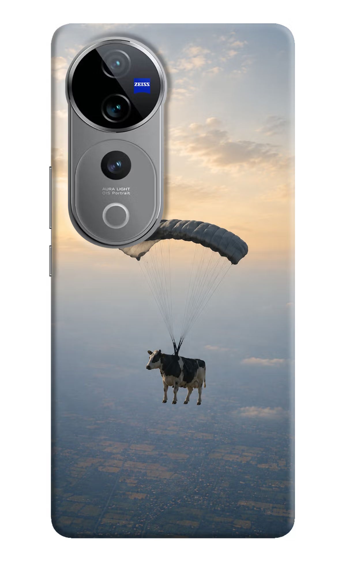 Skydiving Cow Vivo V40 Pro 5G Back Cover