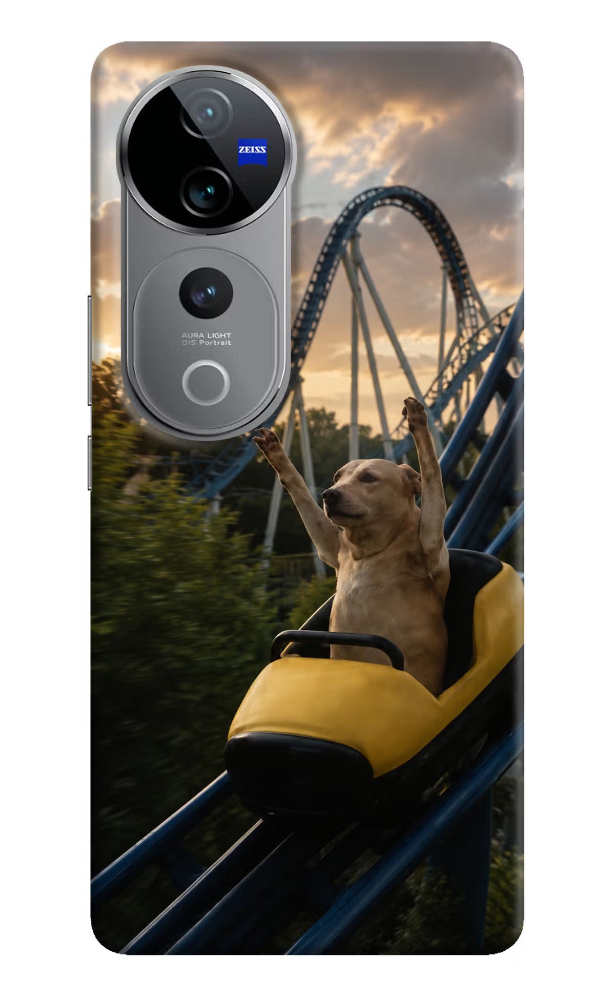 Rollercoaster Dog Vivo V40 Pro 5G Back Cover