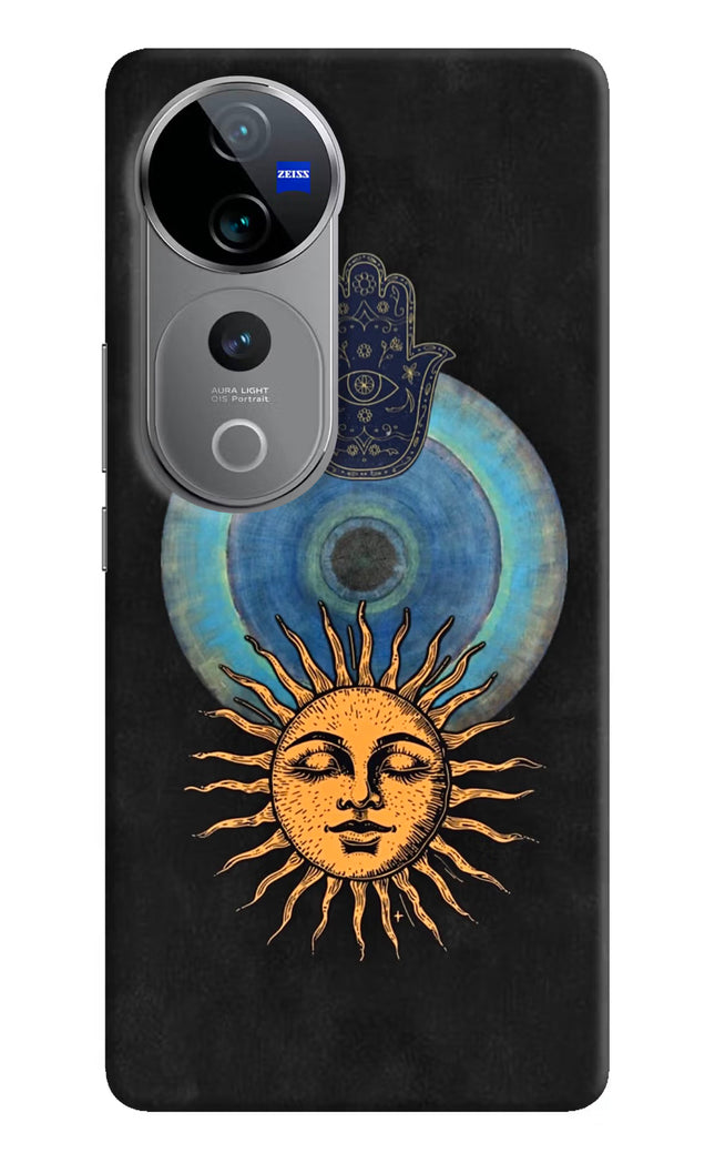 Divine Sun Vivo V40 Pro 5G Hard Case Back Cover by Casekaro