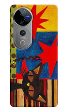 Pop Cat Vivo V40 Pro 5G Hard Case Back Cover by Casekaro