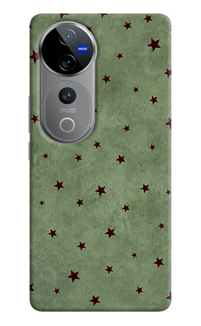 Green Stars Vivo V40 Pro 5G Hard Case Back Cover by Casekaro