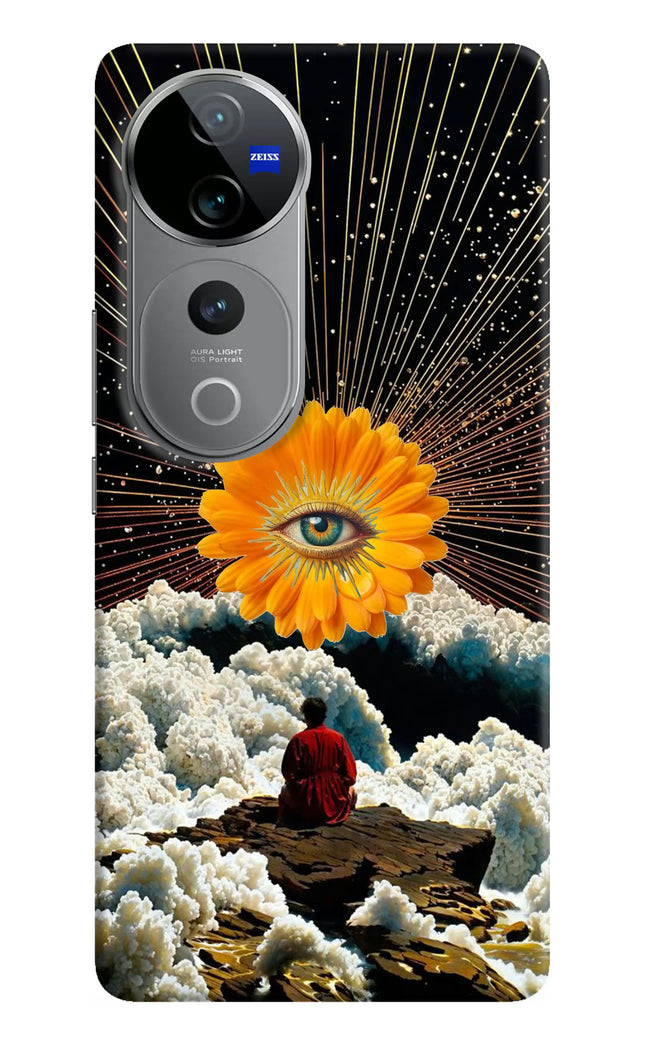 Cosmic Flower Vivo V40 Pro 5G Hard Case Back Cover by Casekaro
