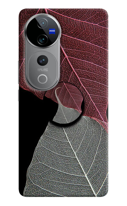 Leaf Pattern Vivo V40 Pro 5G Pop Case by Casekaro