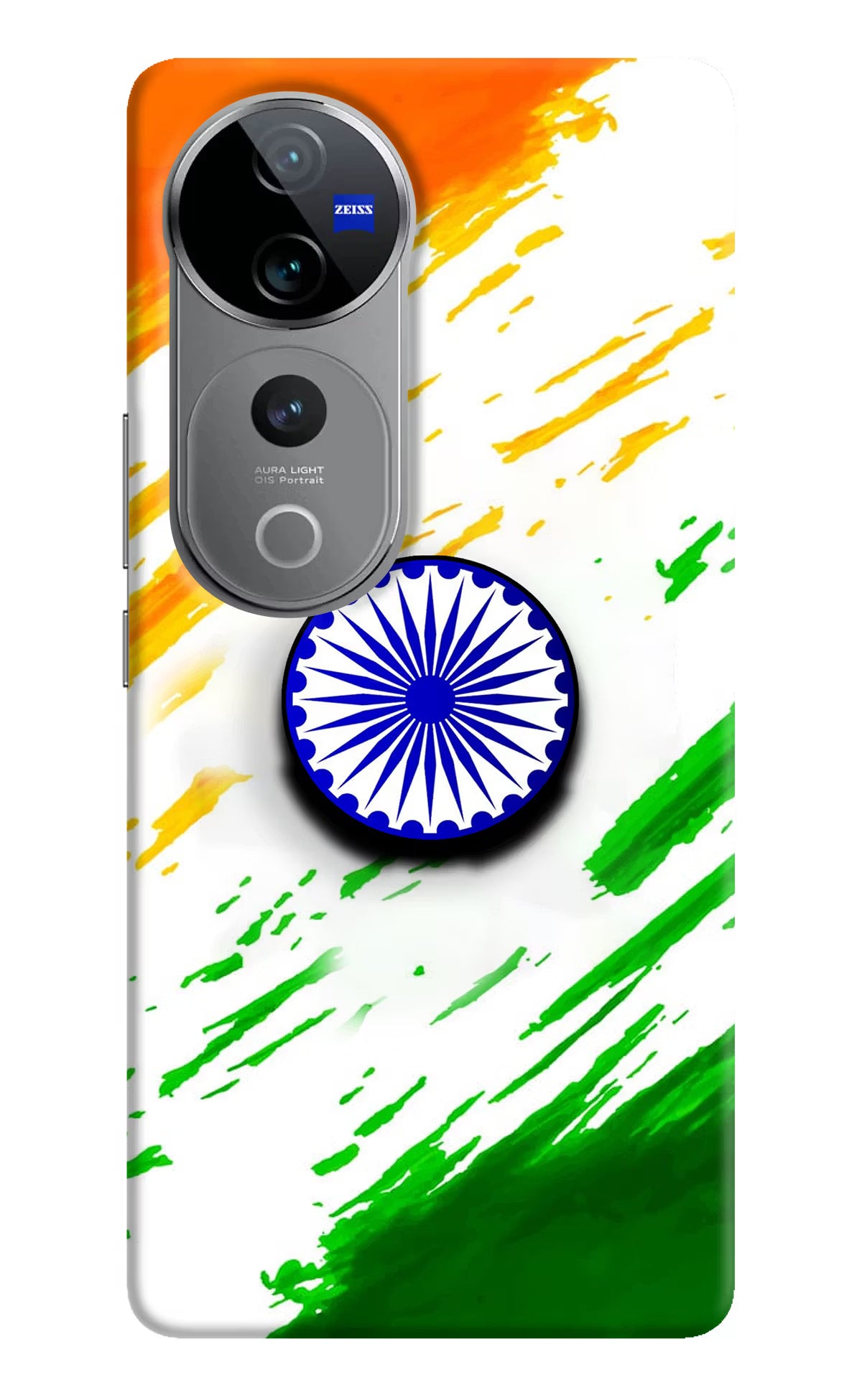 Indian Flag Ashoka Chakra Vivo V40 Pro 5G Pop Case by Casekaro