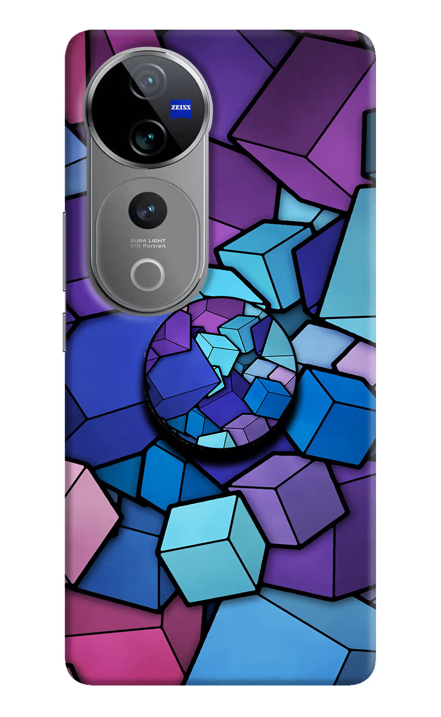 Cubic Abstract Vivo V40 Pro 5G Pop Case, Hard case