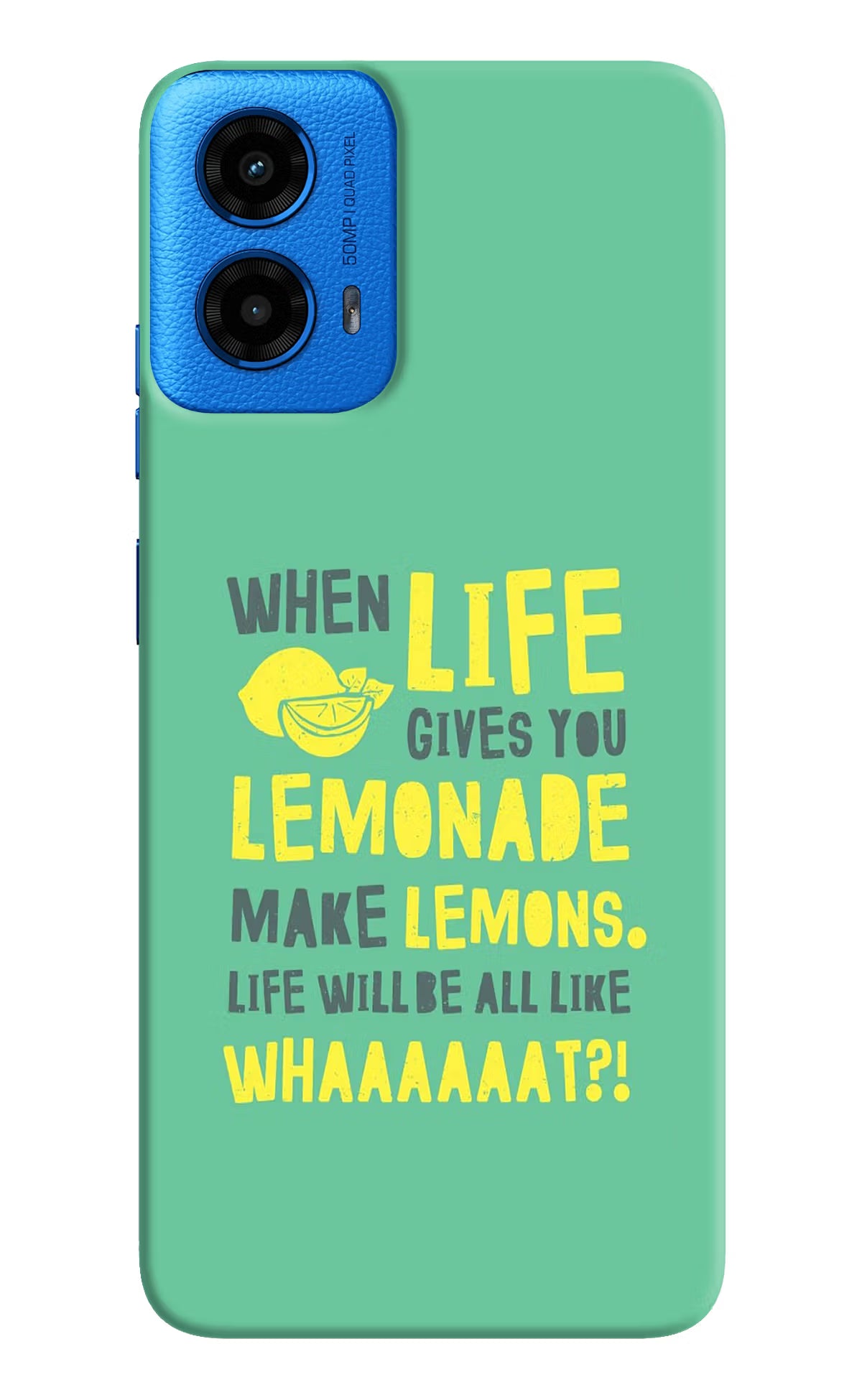 Quote Moto G45 Hard Case Back Cover by Casekaro