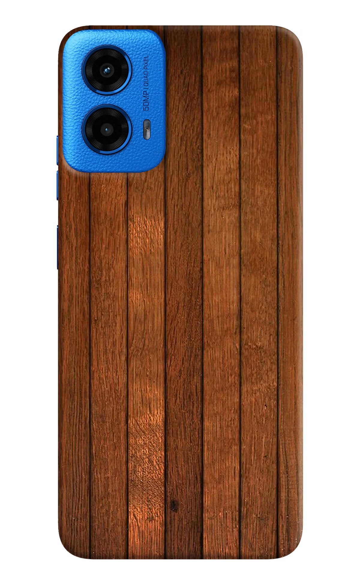 Wooden Artwork Bands Moto G45 Hard Case Back Cover by Casekaro