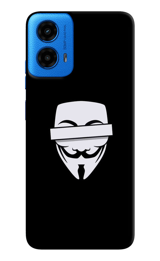 Anonymous Face Moto G45 Hard Case Back Cover by Casekaro