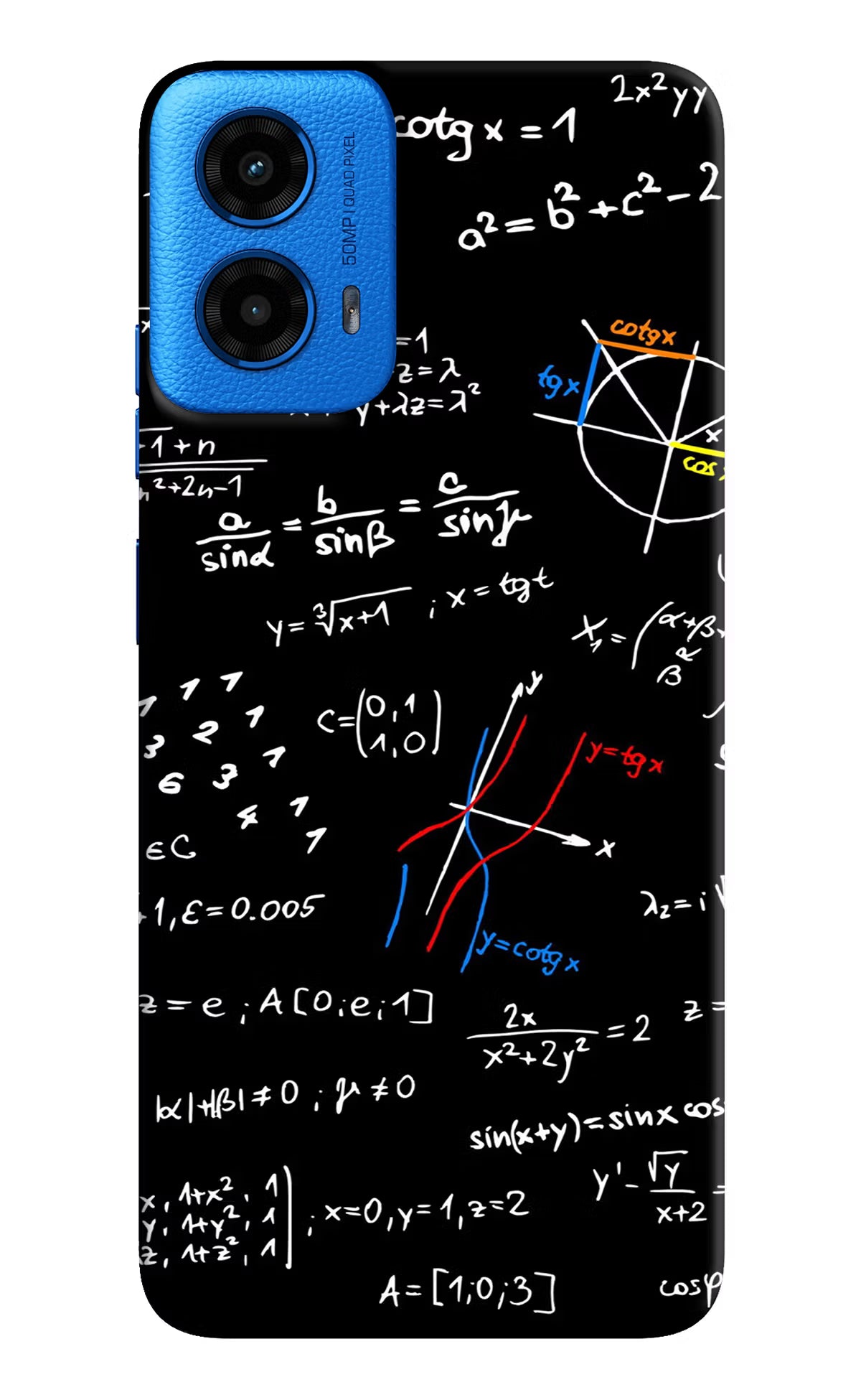 Mathematics Formula Moto G45 Hard Case Back Cover by Casekaro