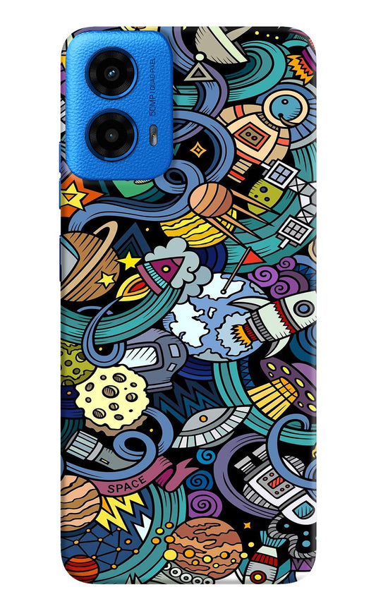 Space Abstract Moto G45 Hard Case Back Cover by Casekaro