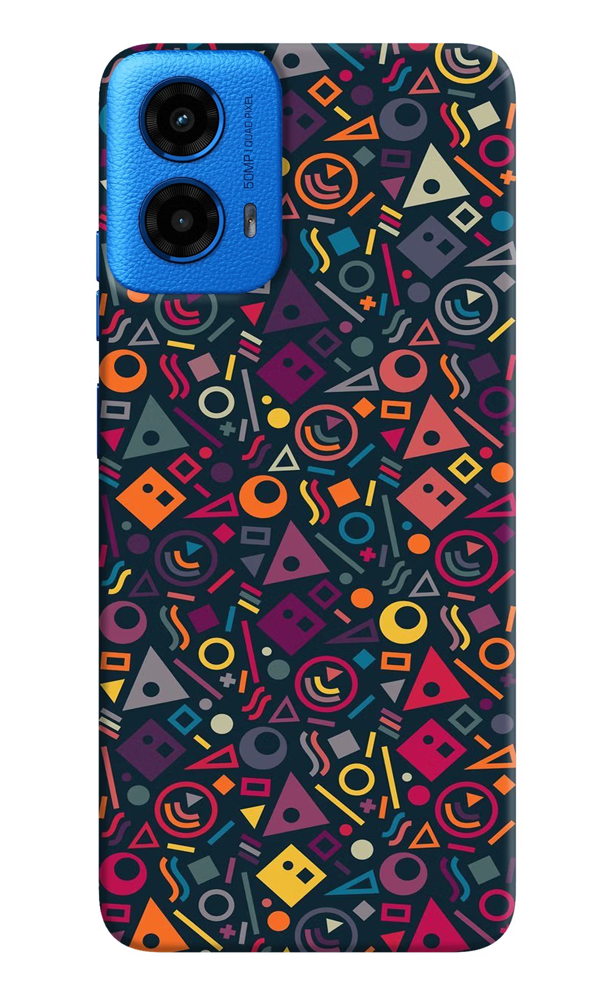 Geometric Abstract Moto G45 Hard Case Back Cover by Casekaro