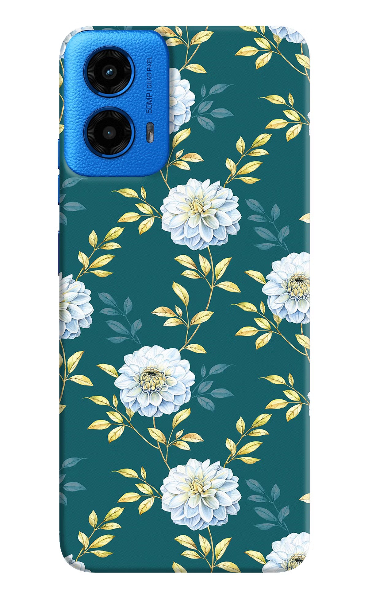 Flowers Moto G45 Hard Case Back Cover by Casekaro