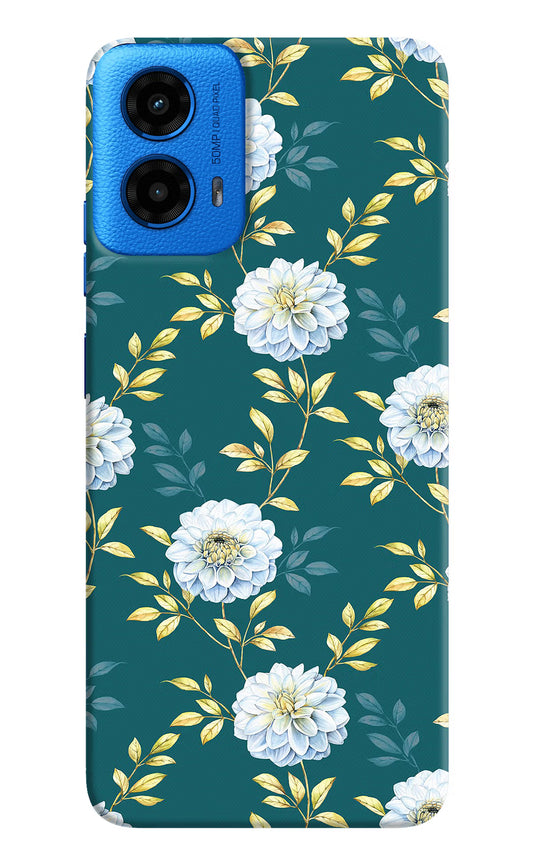 Flowers Moto G45 Hard Case Back Cover by Casekaro