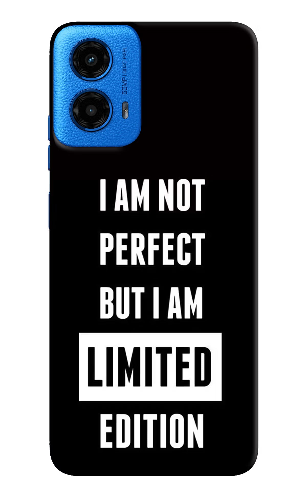I Am Not Perfect But I Am Limited Edition Moto G45 Hard Case Back Cover by Casekaro