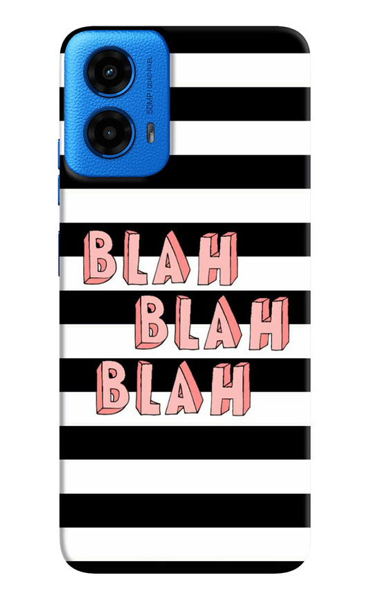 Blah Blah Blah Moto G45 Hard Case Back Cover by Casekaro