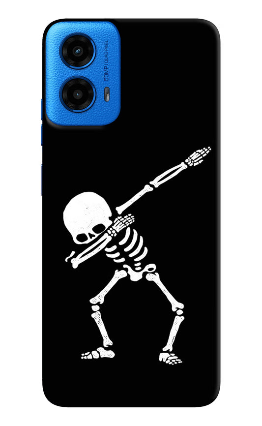 Dabbing Skeleton Art Moto G45 Hard Case Back Cover by Casekaro
