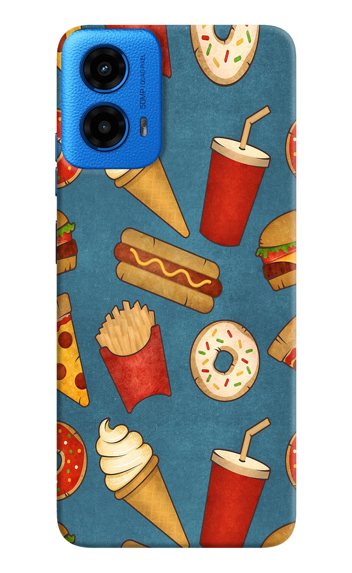 Foodie Moto G45 Hard Case Back Cover by Casekaro