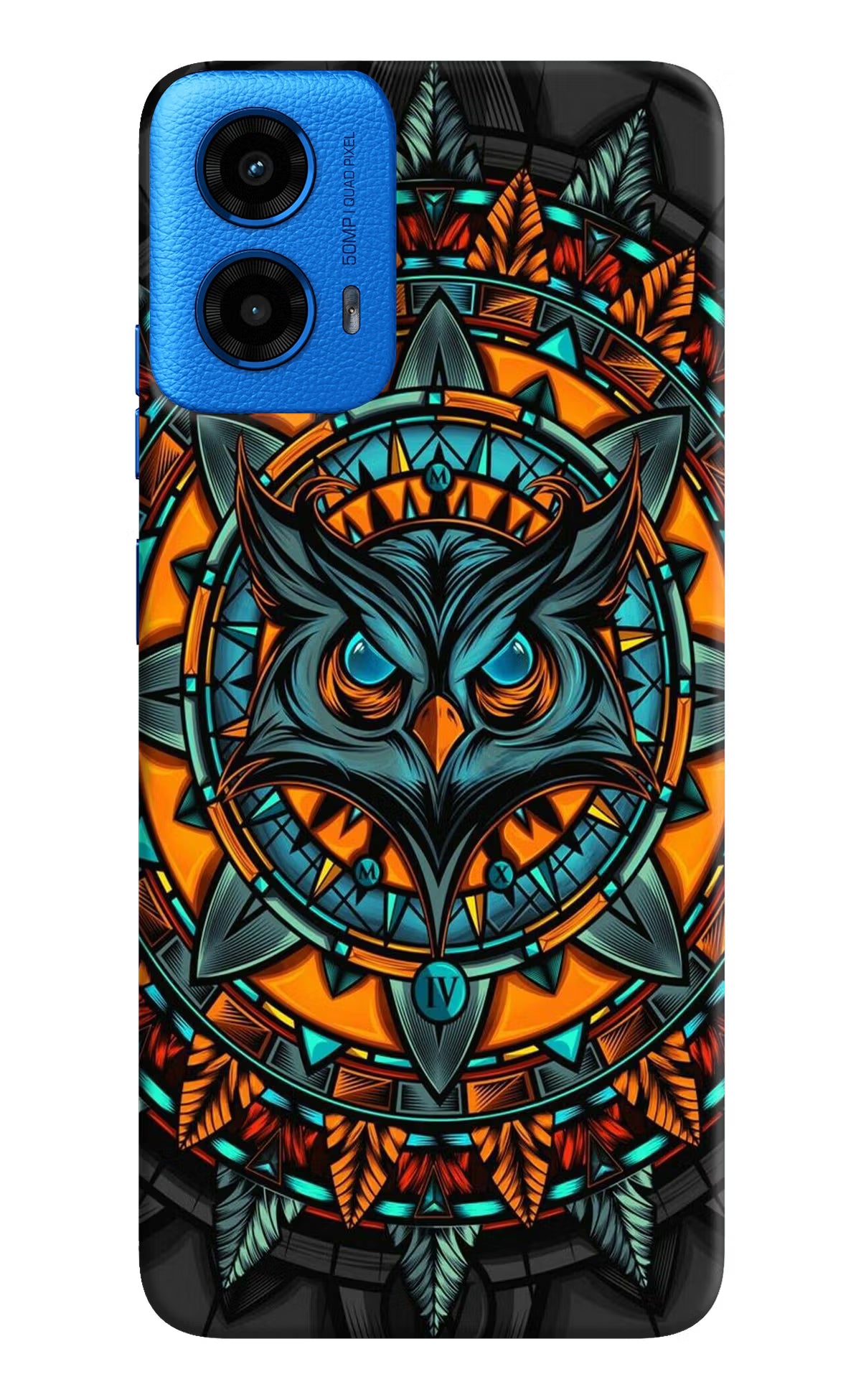 Angry Owl Art Moto G45 Hard Case Back Cover by Casekaro