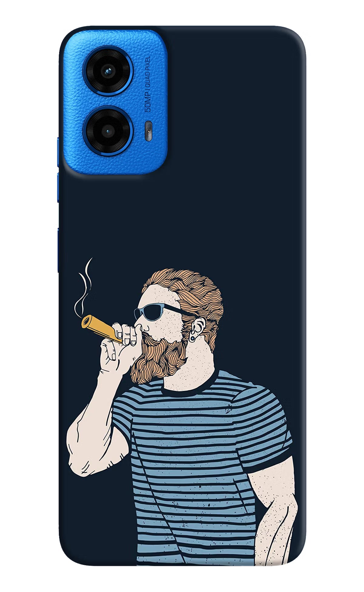Smoking Moto G45 Hard Case Back Cover by Casekaro