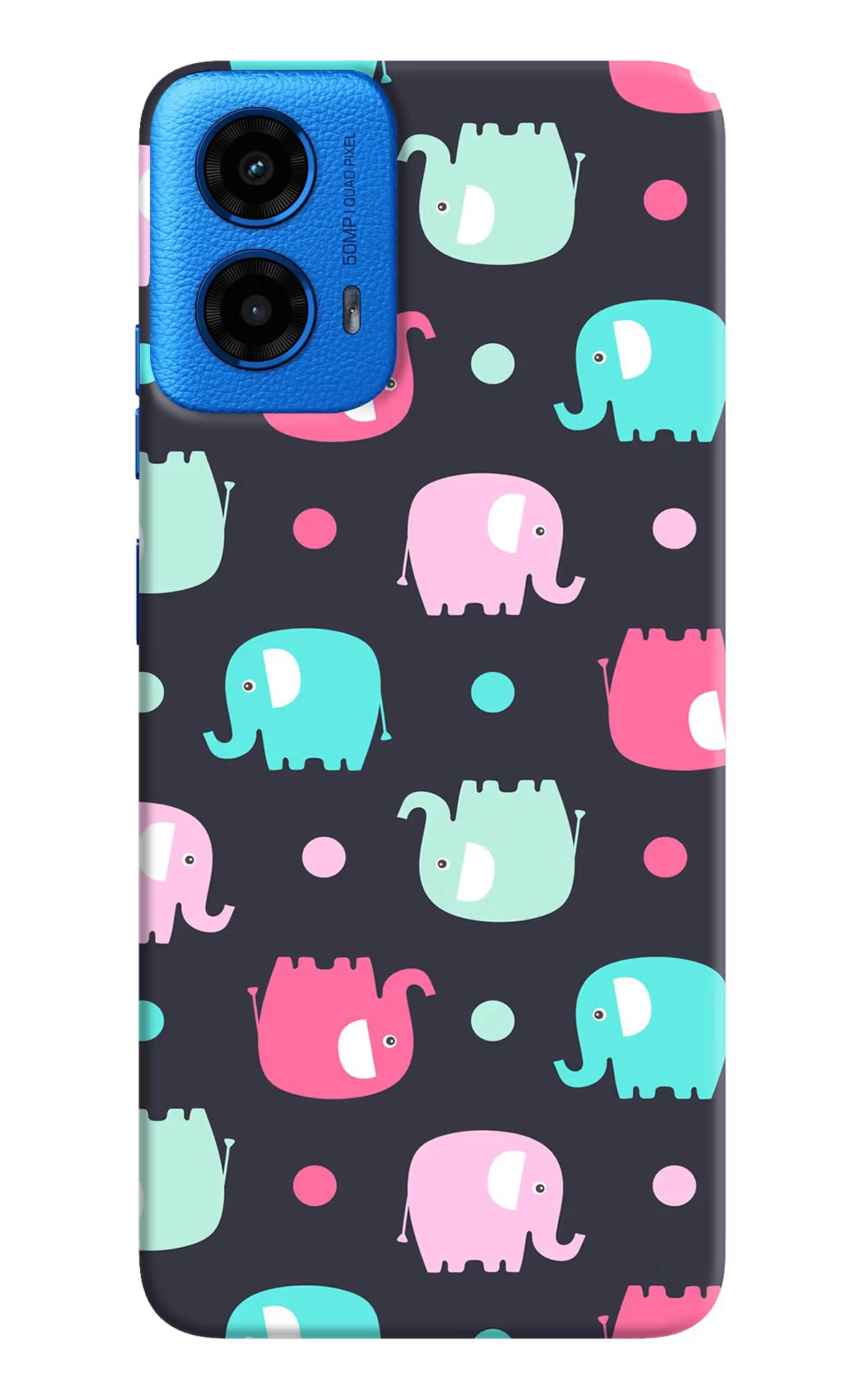 Elephants Moto G45 Hard Case Back Cover by Casekaro
