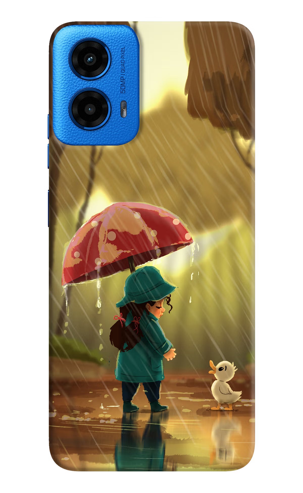 Rainy Day Moto G45 Hard Case Back Cover by Casekaro